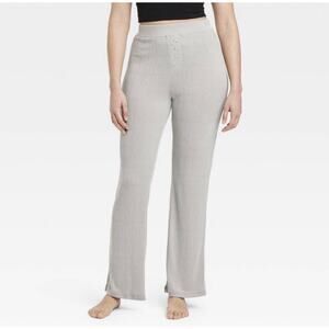 womens straight leg pointelle boxer pants gray auden size S